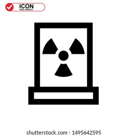 nuclear icon isolated sign symbol vector illustration - high quality black style vector icons
