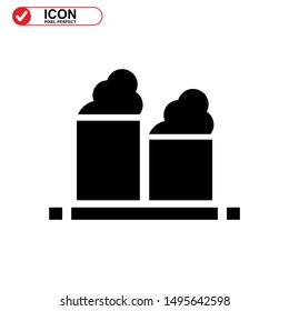 nuclear icon isolated sign symbol vector illustration - high quality black style vector icons
