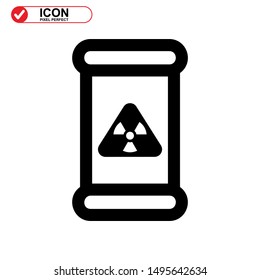 nuclear icon isolated sign symbol vector illustration - high quality black style vector icons
