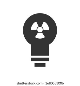 Nuclear icon. Light bulb symbol modern, simple, vector, icon for website design, mobile app, ui. Vector Illustration