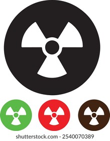 ícone nuclear logotipo nuclear isolado nuclear isolado nuclear silhueta vetor eps 10