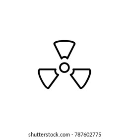 nuclear icon. sign design