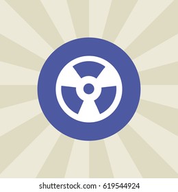 nuclear icon. sign design. background