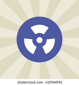 nuclear icon. sign design. background