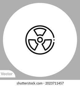 Nuclear icon sign vector,Symbol, logo illustration for web and mobile