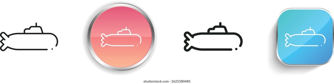 nuclear icon. Thin Linear, Regular and Button Style Design Isolated On White Background