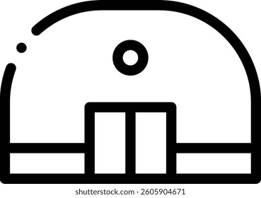 nuclear icon. Thin Linear Style Design Isolated On White Background