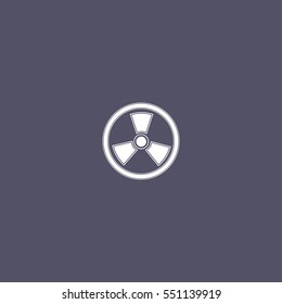 Nuclear Icon. toxic sign