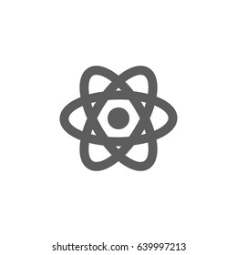 Nuclear Icon in trendy flat style isolated on white background. Award symbol for your web site design, logo, app, UI. Vector illustration, EPS10.