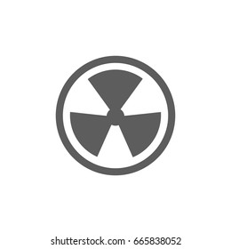Nuclear icon in trendy flat style isolated on white background. Symbol for your web site design, logo, app, UI. Vector illustration, EPS