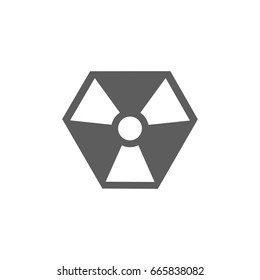 Nuclear icon in trendy flat style isolated on white background. Symbol for your web site design, logo, app, UI. Vector illustration, EPS