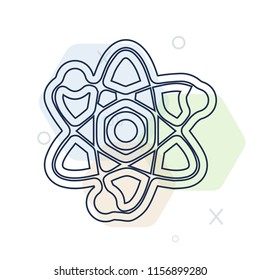 Nuclear icon vector can be used as png, Nuclear