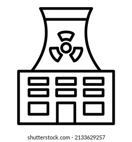 Imagen vectorial de icono nuclear. También se puede usar para aplicaciones web, aplicaciones móviles y medios impresos.