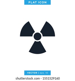 Nuclear Icon Vector Logo Design Template