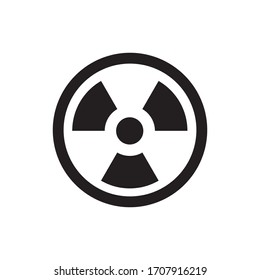 Nuclear icon vector simple design