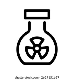 Ilustração de design de símbolo de vetor de ícone nuclear