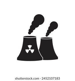 nuclear icon vector template illustration logo design