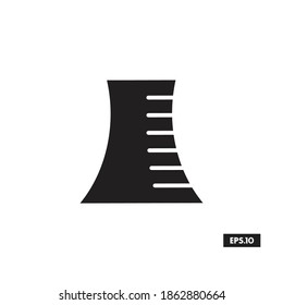 Nuclear Icons. Nuclear Symbol Silhouette Vector