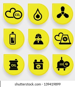 Nuclear icons,vector