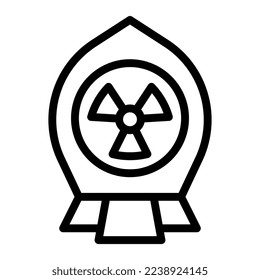 Nuclear illustration vector and logo Icon Army weapon icon perfect. Icon sign from modern collection for mobile concept and web apps design.