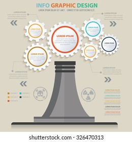 Nuclear, industry design,info graphic concept,vector