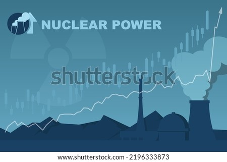 Nuclear industry graph. Nuclear power