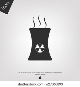 Nuclear industry vector icon