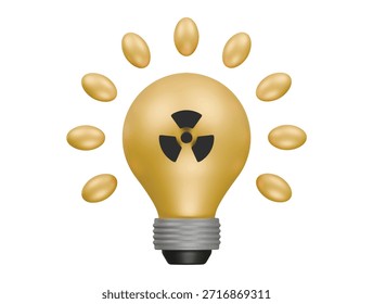 Kernlicht Symbol 3D-Illustration rendern