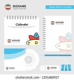 Nuclear  Logo, Calendar Template, CD Cover, Diary and USB Brand Stationary Package Design Vector Template