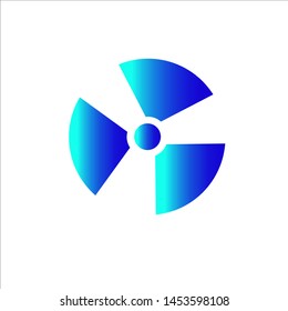 Nuclear Logo On White Background Stock Vector (Royalty Free) 1453598108 ...