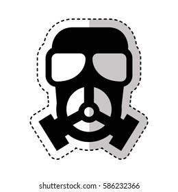nuclear mask isolated icon