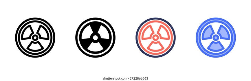 Conjunto de Ícones de Estilo Múltiplo Nuclear