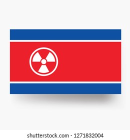 Nuclear North Korea flag