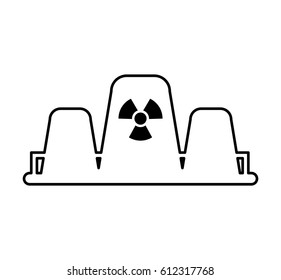 nuclear plant chimney icon
