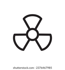 Nuclear plant icon. Nuclear plant flat sign design. Radiation vector symbol bio hazard pictogram. UX UI icon power plant