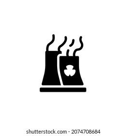 nuclear plant icon illustration vector graphic