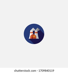 nuclear plant icon vector illustrator sign