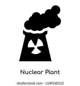 Nuclear Plant icon vector isolated on white background for your web and mobile app design, Nuclear Plant logo concept