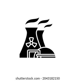 Nuclear Plant icon in vector. Logotype
