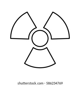 nuclear plant isolated icon