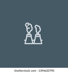 Nuclear Plant vector icon. Nuclear Plant concept stroke symbol design. Thin graphic elements vector illustration, outline pattern for your web site design, logo, UI. EPS 10.