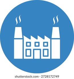 Ilustração do design do ícone do vetor da planta nuclear