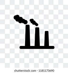 Nuclear Plant vector icon isolated on transparent background, Nuclear Plant logo concept