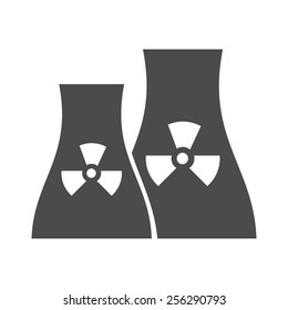 Nuclear Plant vector image to be used in web applications, mobile applications and print media.