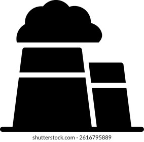 Nuclear Policy Glyph Vector Icon Design