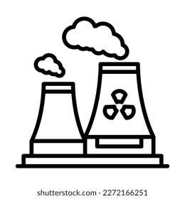 Nuclear Pollution Icon Design For Personal And Commercial use