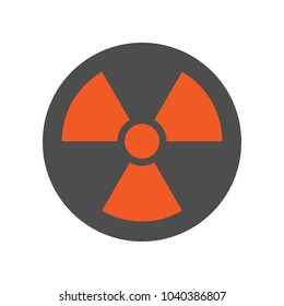 Nuclear pollution sign. Radiation icon. Vector.