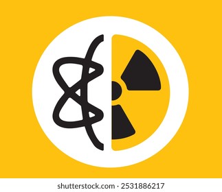 Ilustração da fissão atômica da energia nuclear