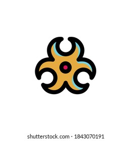 Nuclear Power, Bio Hazard, Science Icon
