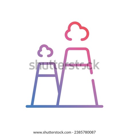 Nuclear Power icon vector stock illustration